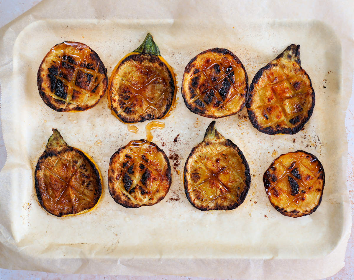 Oven Roasted Courgette With Maple Syrup Recipe Cuisine Fiend